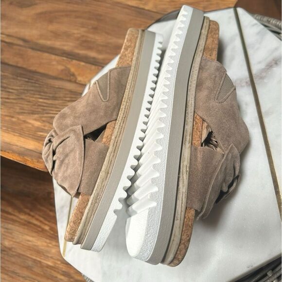 GABOR 82.851 Suede Sesame Platform Slip-on Slide Size 39 US 8.5 - Picture 9 of 15